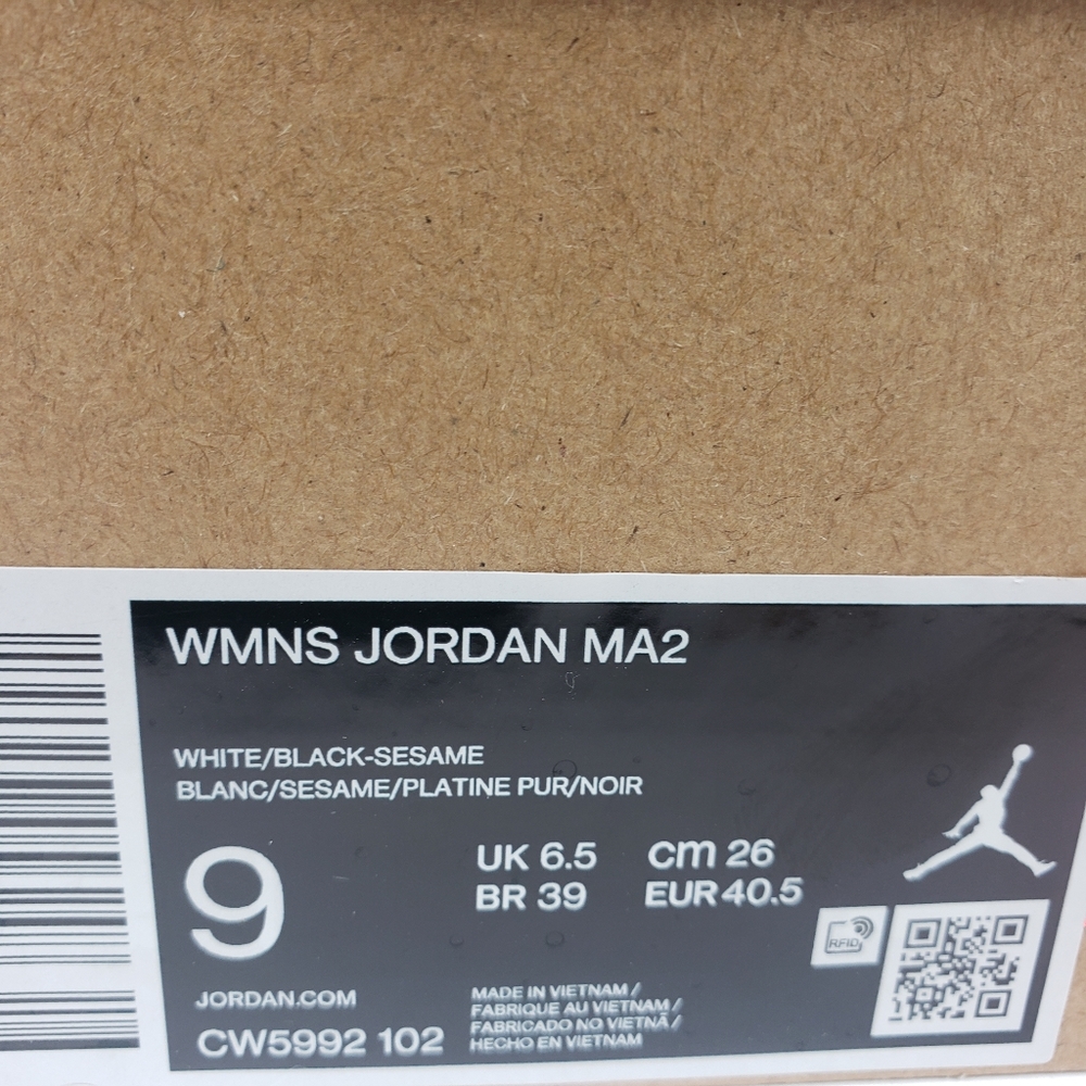 Women's Jordan MA2 White Size US 9 CW5992-102 - Picture 7 of 8